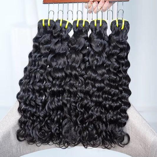 12A Water Wave Bundles – Double Drawn, 100% Raw Vietnamese Virgin Human Hair, Cuticle-Aligned | Baddie Beauty Boutique