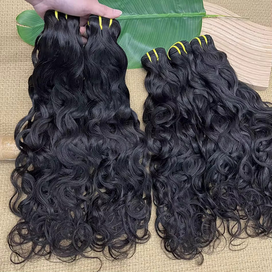 12A Indian Natural Wave Bundles – 100% Raw Virgin, Unprocessed & Cuticle-Aligned Human Hair Weave | Baddie Beauty Boutique