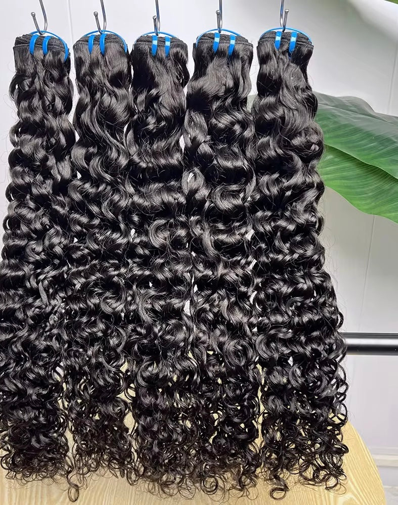 Baddie Beauty Boutique – 15A Double Drawn Water Wave Raw Vietnamese Virgin Hair Bundles