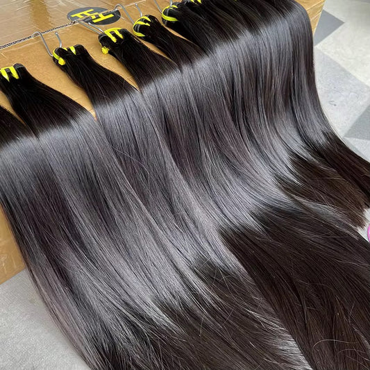 12A Virgin Straight Bundles – Double Drawn, 100% Cuticle-Aligned Human Hair | Baddie Beauty Boutique
