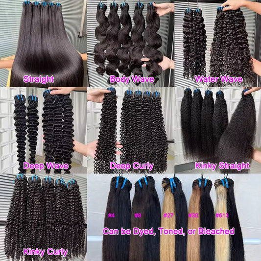 Baddie Beauty Boutique – 15A Double Drawn Deep Wave Raw Vietnamese Virgin Hair Bundles