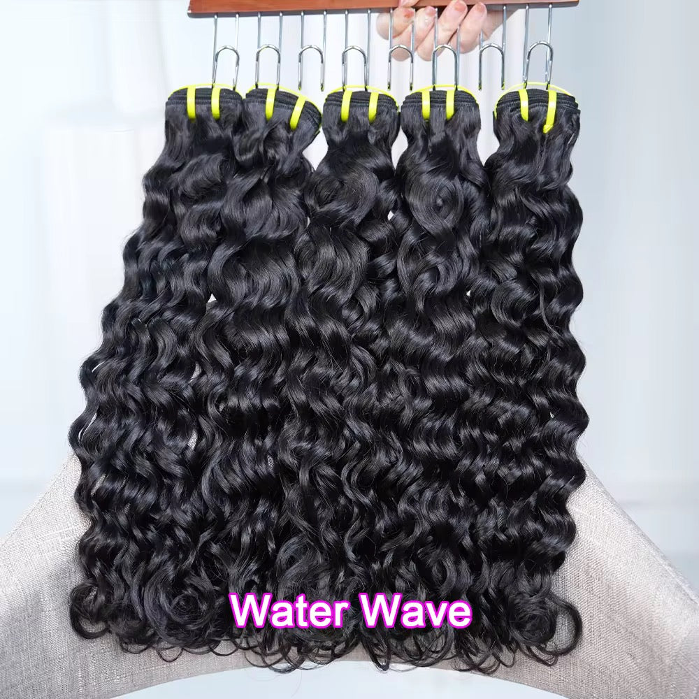 12A Water Wave Bundles – Double Drawn, 100% Raw Vietnamese Virgin Human Hair, Cuticle-Aligned | Baddie Beauty Boutique