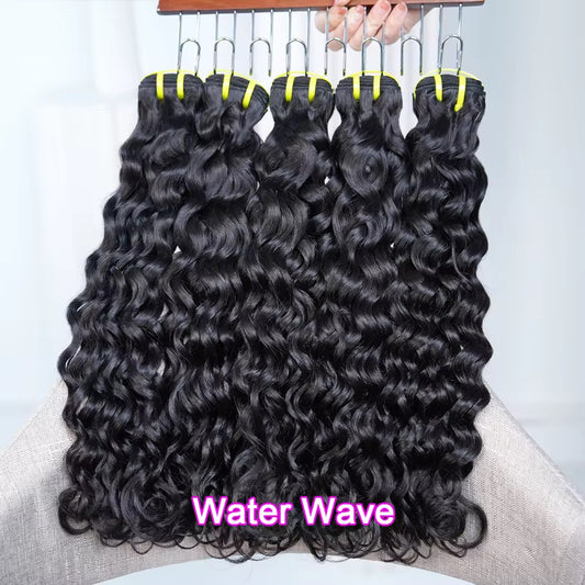 12A Water Wave Bundles – Double Drawn, 100% Raw Vietnamese Virgin Human Hair, Cuticle-Aligned | Baddie Beauty Boutique