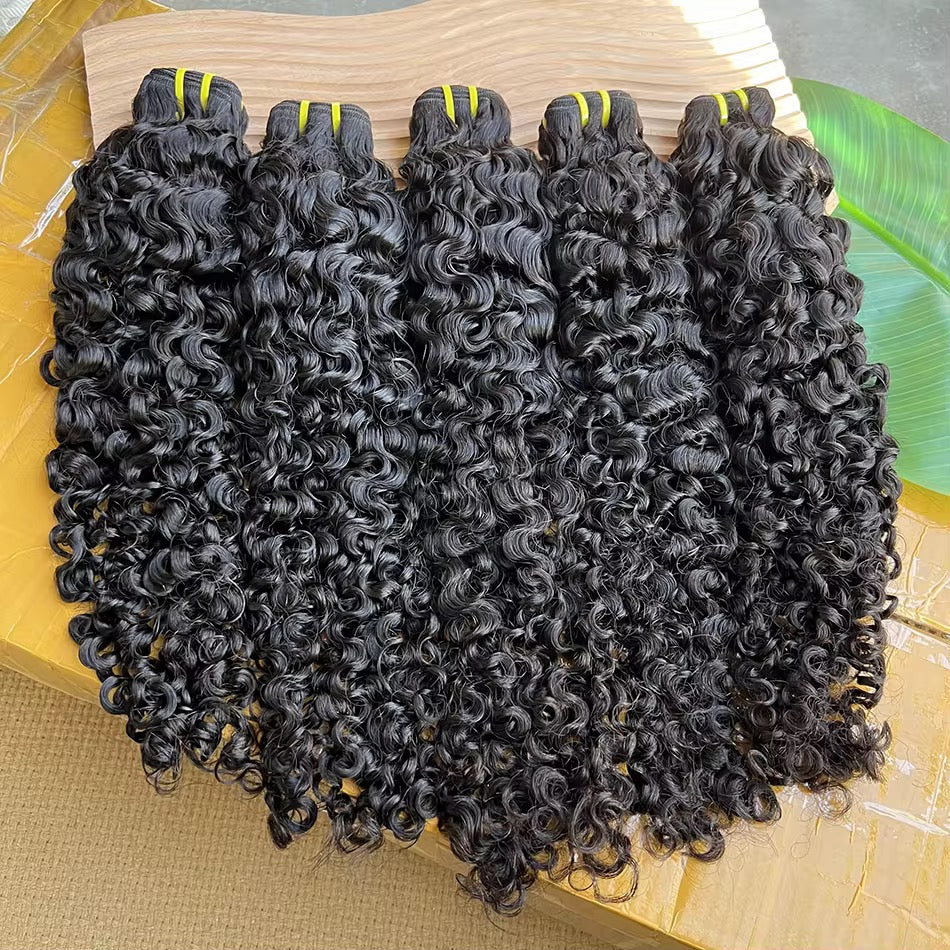 12A Raw Burmese Curly Bundles – Double Weft, One Donor, 100% Virgin Cuticle-Aligned Vietnamese Human Hair | Baddie Beauty Boutique